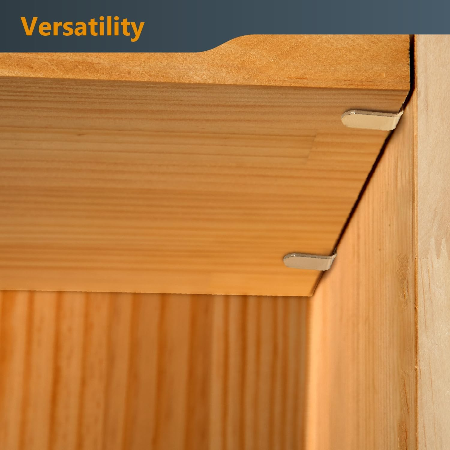 POWERTEC QP1302 5Mm Shelf Pins, L- Shaped Bracket Style, 5 Mm, Nickel image number 1