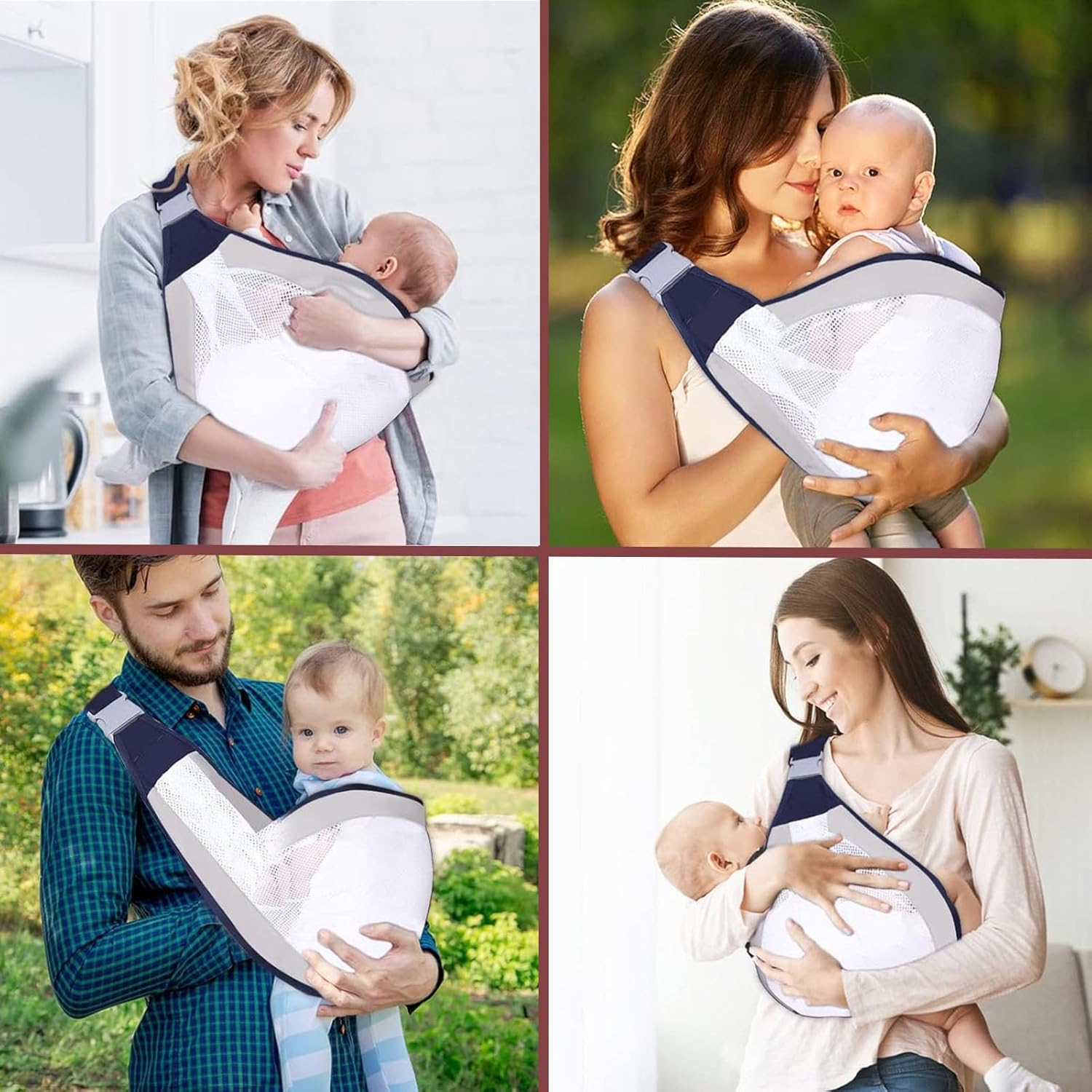 Lbs Pet Carrier Holder Upgraded Front Carrier Infant Cotton Breathable Dog Outdoor Cat Hip for Mesh Carrier image number 1