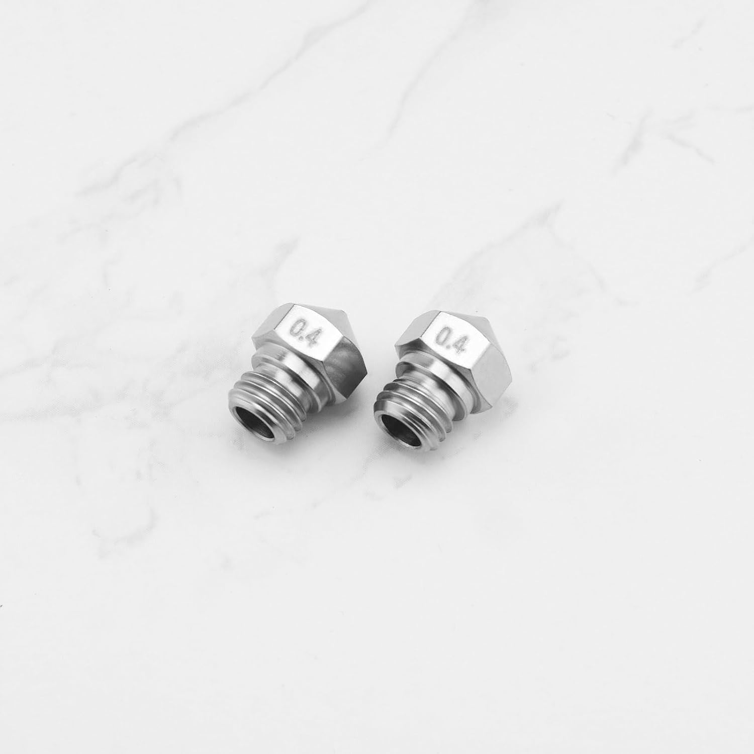 SG Store 4PCS 0.4Mm 3D Printer Plated Wear Resistant MK10 M7 Thread Stainless Steel Nozzles Printer Accessories for MK10 1.75Mm 3D Print