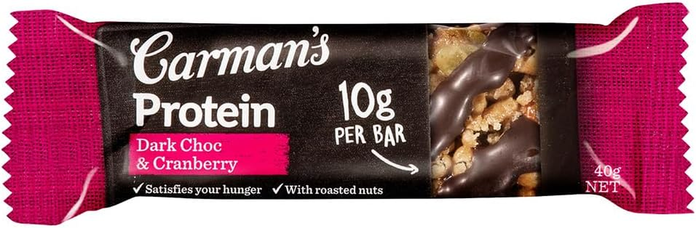 Carman'S Protein Bars Dark Choc & Cranberry Gluten Free 6X200G (Pack of 30)