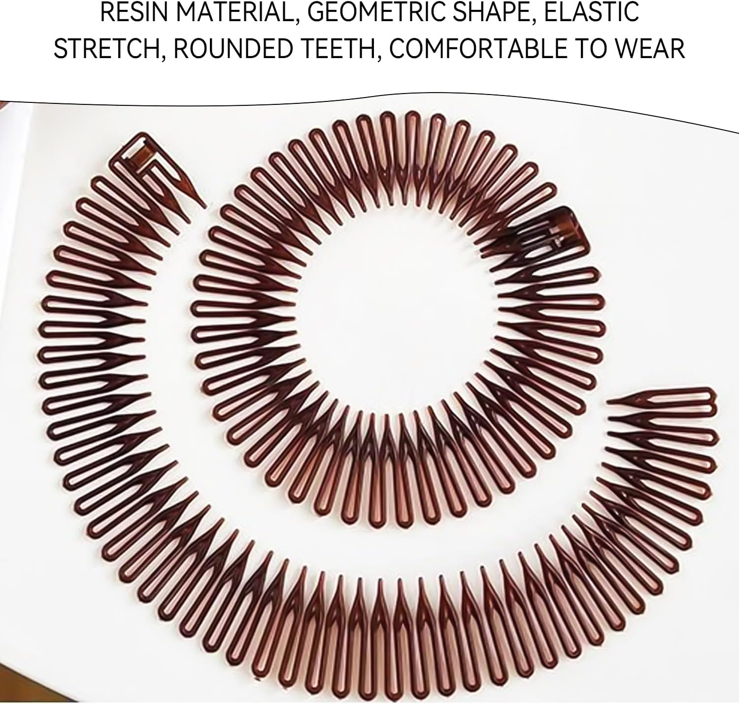 12 Piece Hair Remover Fixer, Simple Hair Finisher, Flexible Plastic Hair Comb, Women'S Headband, Accessories for Hairstyles image number 2