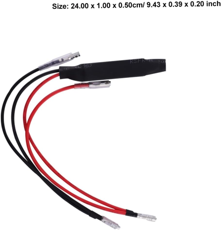 Universal 4Pcs LED Turn Signal Resistance Decoder Wire for Motorcycles, Signal Light Flash Controller with Unilateral Lead, Indicator Resistor Adaptor for Motorbike Indicator image number 2