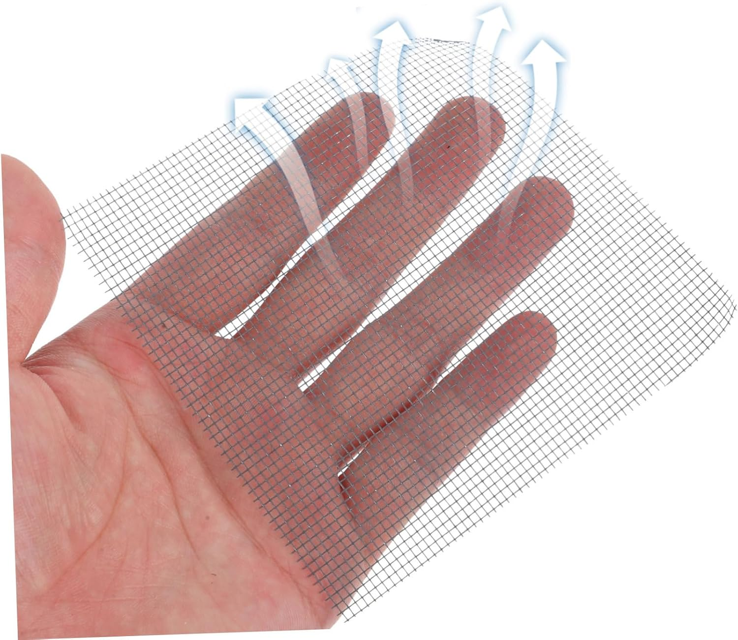 50Pcs Plant Pot Mesh Pads Square Flower Planter Bottom Mat for Retention Drainage Prevents Loss for Gardening and Pots - White image number 4