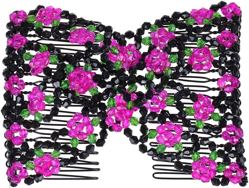 Casualfashion Magic Easy Combs Double Stretching Combs, Thick and Thin Hair, Hair Accessory for Popular Hairstyles, Pack of 6 image number 3