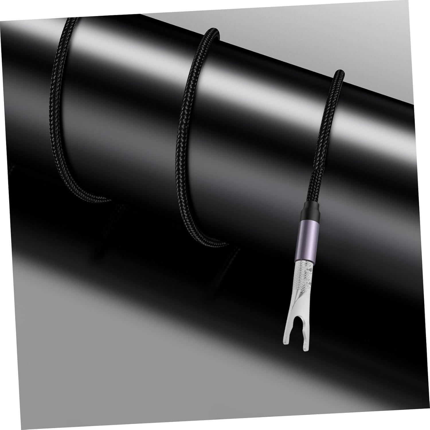 SECFOU Silver-Plated Y Fork Banana Plug Speaker Wire Connector for Audio Amplifier, Dual U-Shaped Audio Adapter Suitable for Home Theater and Hifi Systems image number 4