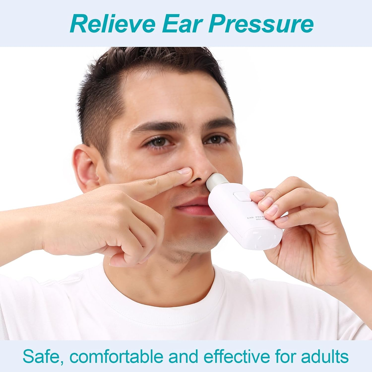 Eustachian Tube Unclogger - Ear Pressure Relief Device - Balanced Ear Pressure Safely & Naturally - Eustachian Tube Exerciser image number 1