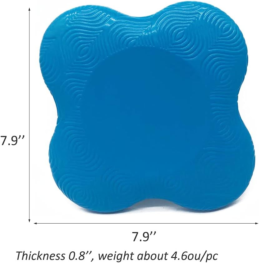 Yoga Knee Pad Support, Non Slip Cushion for Knees Thick Kneeling Pad, Soft Yoga Knee and Elbow Wrist Pads for Women/Men, for Kneeling Down, Workout, Pilates Exercise 2 Pack - Blue image number 1