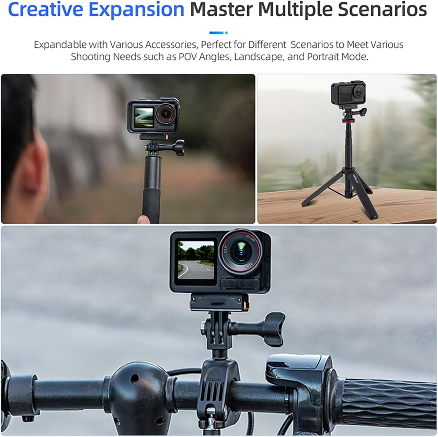 YUULNMOP Magnetic Adapter Mount for DJI Osmo Action 5 Pro/Action 4/Action 3, Quick Release Expansion Adapter, Extension Base for Action5 Pro Accessories