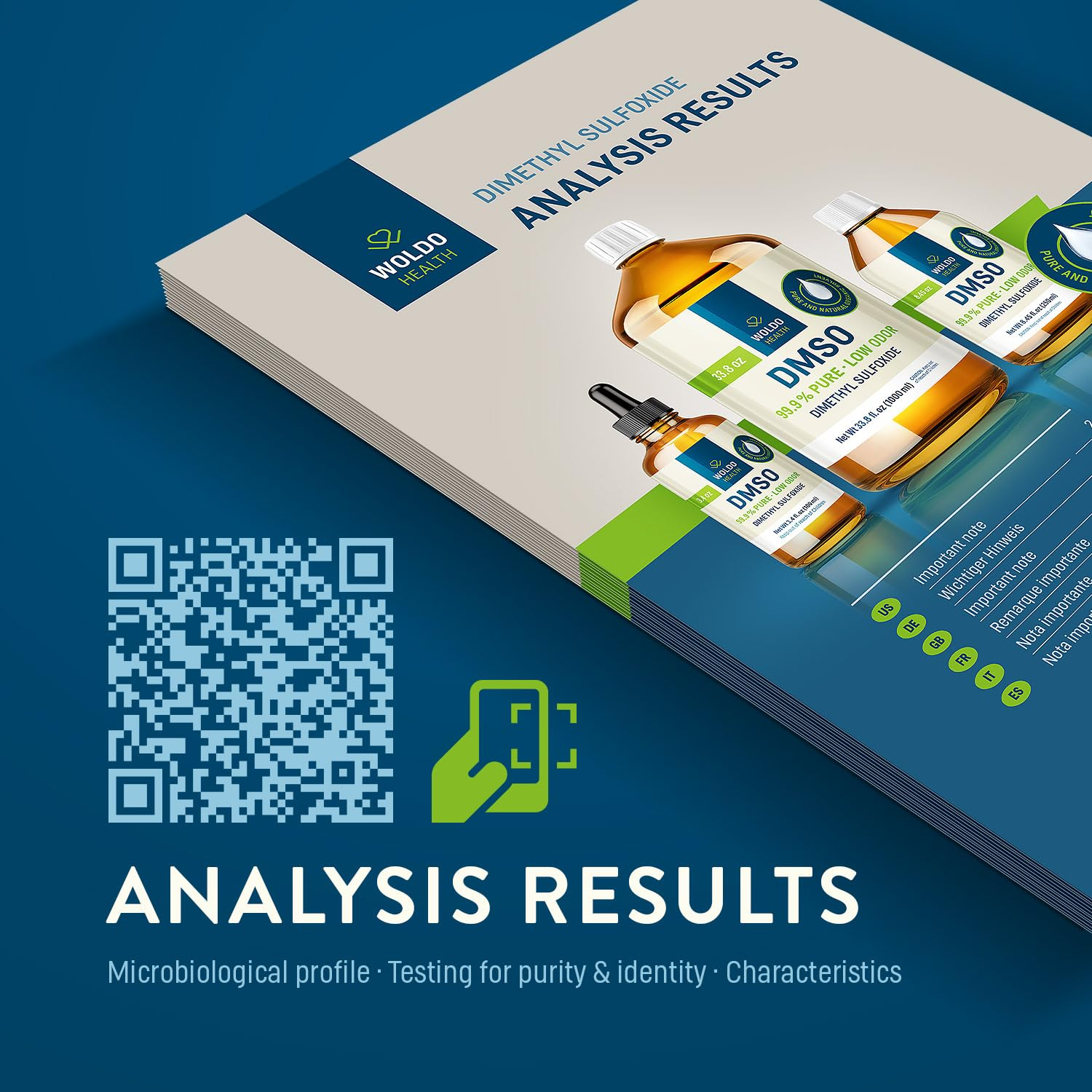 DMSO Pharmaceutical Grade with 99.9% Purity & Low Odor - 3.38Oz (Dimethyl Sulfoxide) Glass Bottle with Dropper