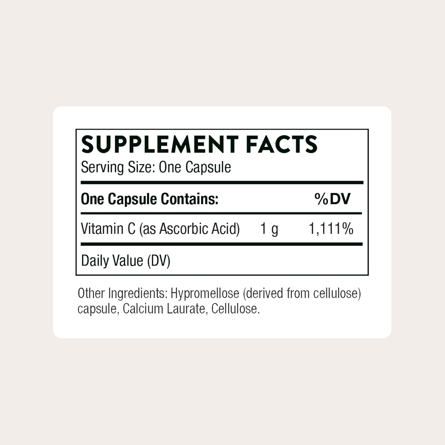 Thorne Research - Ascorbic Acid Vitamin C Vitamin Supplement - 60 Capsules image number 5