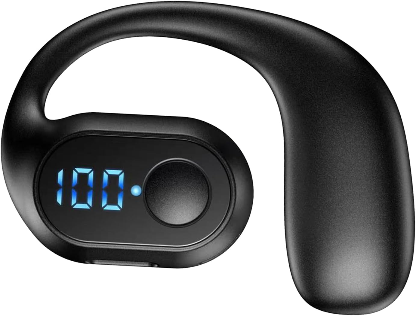 Headset - Single Wireless Headset | BT V5.3 Handsfree Earpiece | Waterproof, Earpiece with Noise Cancellation Suitable for Business, Sport Running Workout image number 5