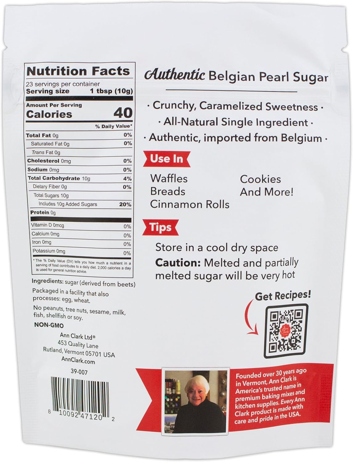 Ann Clark Authentic Belgian Pearl Sugar, 8 Oz. image number 5