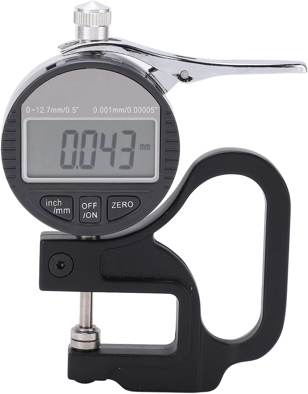 Digital Thickness Meter for Paper, Leather, Cloth - Precision Measurement Tool with Digital Display, Range 0-12.7Mm, Accuracy 0.001Mm image number 6