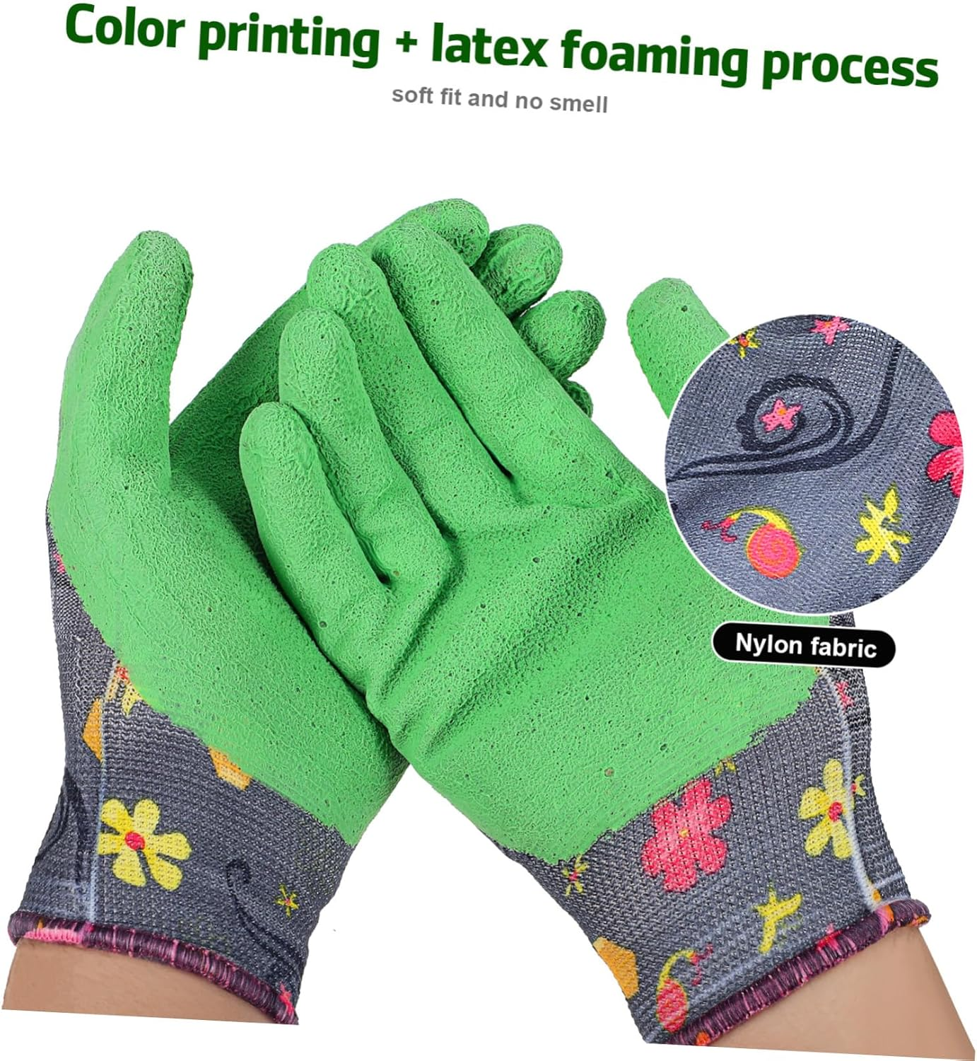 3Pairs Men Work Gloves Women Gardening Gloves of Long Cut Resistant for Construction image number 4