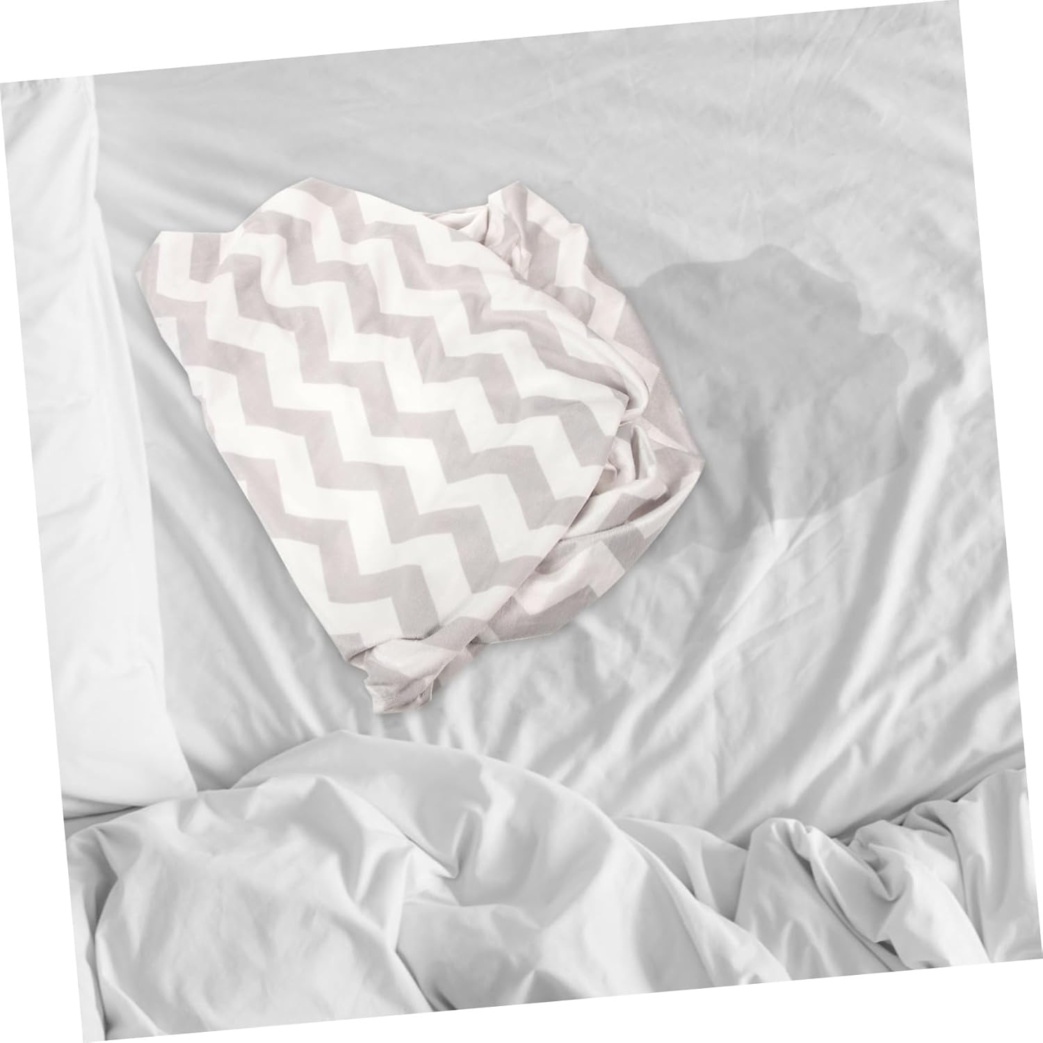 Baby Diaper Changing Pad Cover for Infants Portable Reusable Travel Changing Mat Cover Skin-Friendly Supple Baby Pad Sleeve in Grey Water Wave