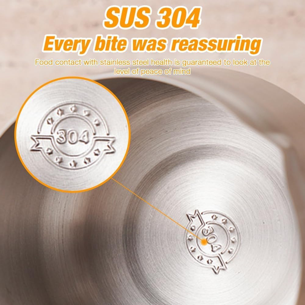 304 Stainless Steel Oil Filter Pot with Filter Basket and Mesh, 2.0L Large Capacity Versatile Oil Filter Vessel for Storing, Frying, and Cooking Grease image number 1
