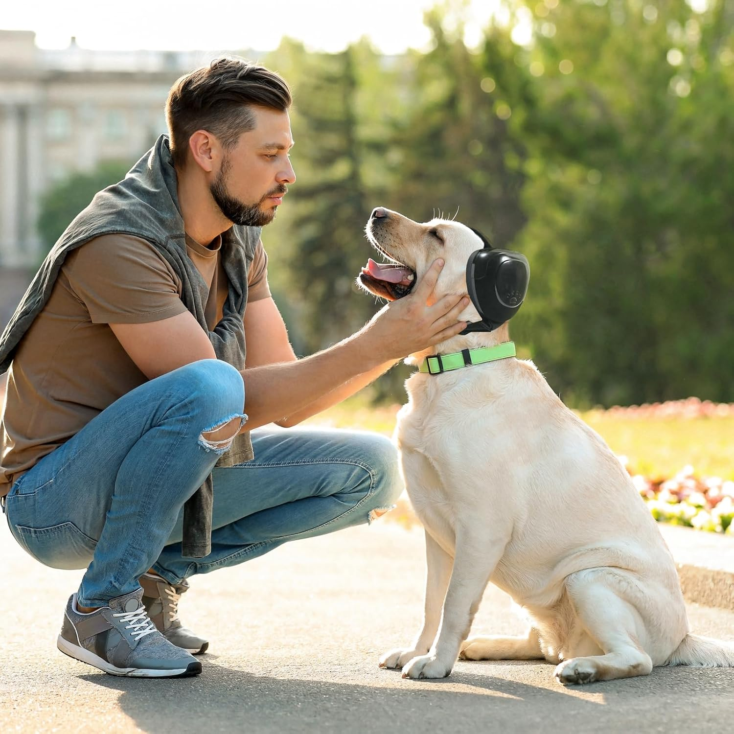 Dog Earmuffs, Dog Ear Muff for Hearing Protection Dog Noise Cancelling Headset, Dog Hearing Protection Earphones (Black, M) image number 6