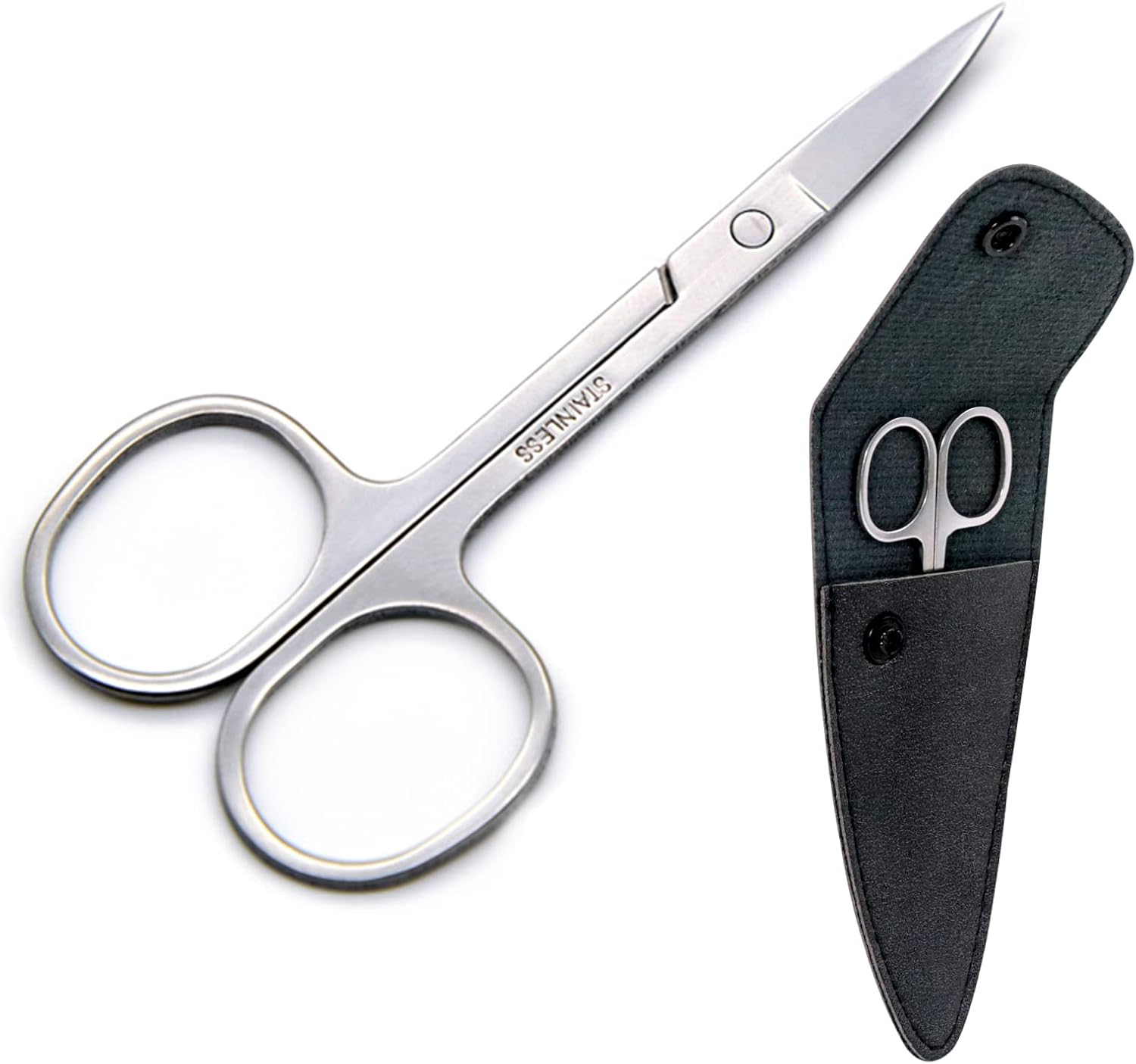 Sularpek 1 Pcs Cuticle Nail Scissors, Beauty Scissors, Professional Stainless Steel Nail Scissors, Professional Multi-Purpose, for Nails, Nose Hair, Eyebrow, Moustache