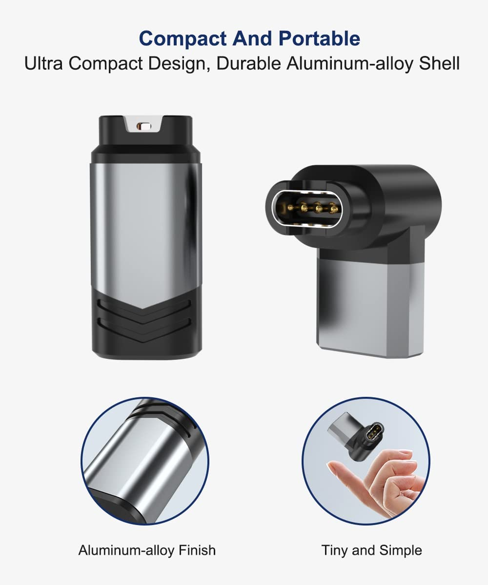 Itramax USB C Charger Adapter for Garmin Watch 4Pack,Type C Charging Cable Converter for Garmin Fenix 8 7 7S 7X 6 E Pro Solar,Forerunner 970 570 965 265 955 165,Instinct,Venu 3S,Vivoactive,Epix,Tactix