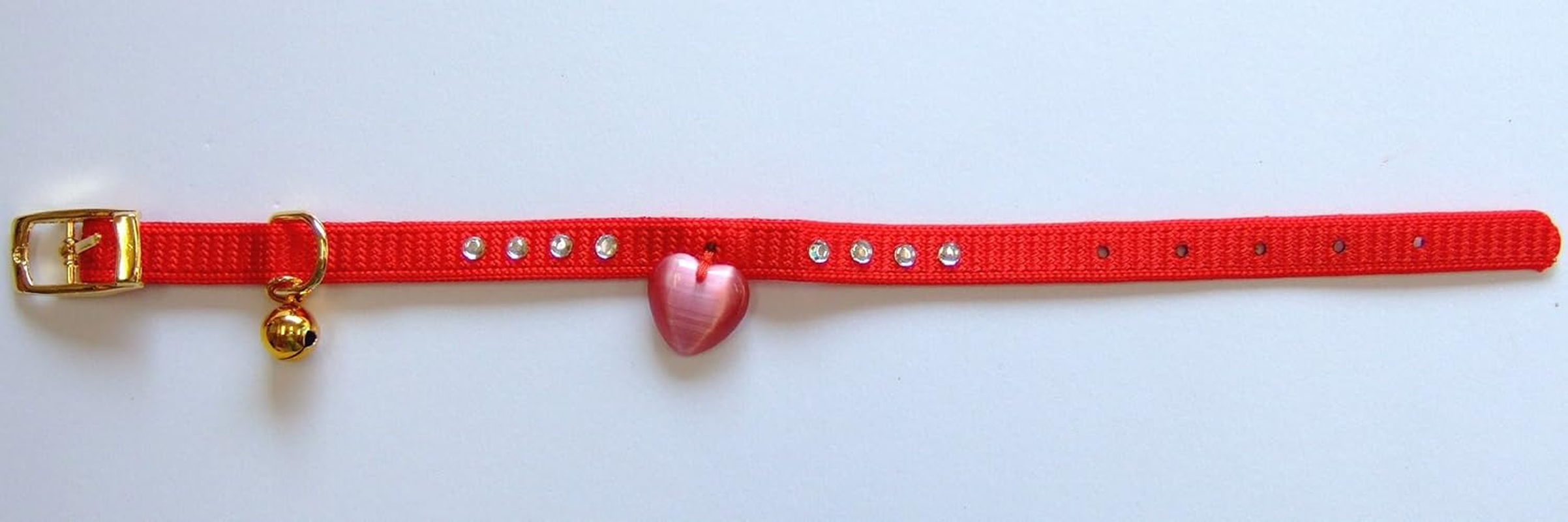 ONS Heart Full Color L Blue (Cat and Super Small Dog Collar)