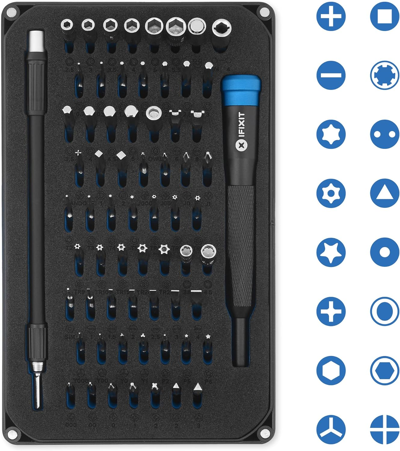 Ifixit Mako Driver Kit - 64 Precision Bits for Precision Electronics Repair image number 2