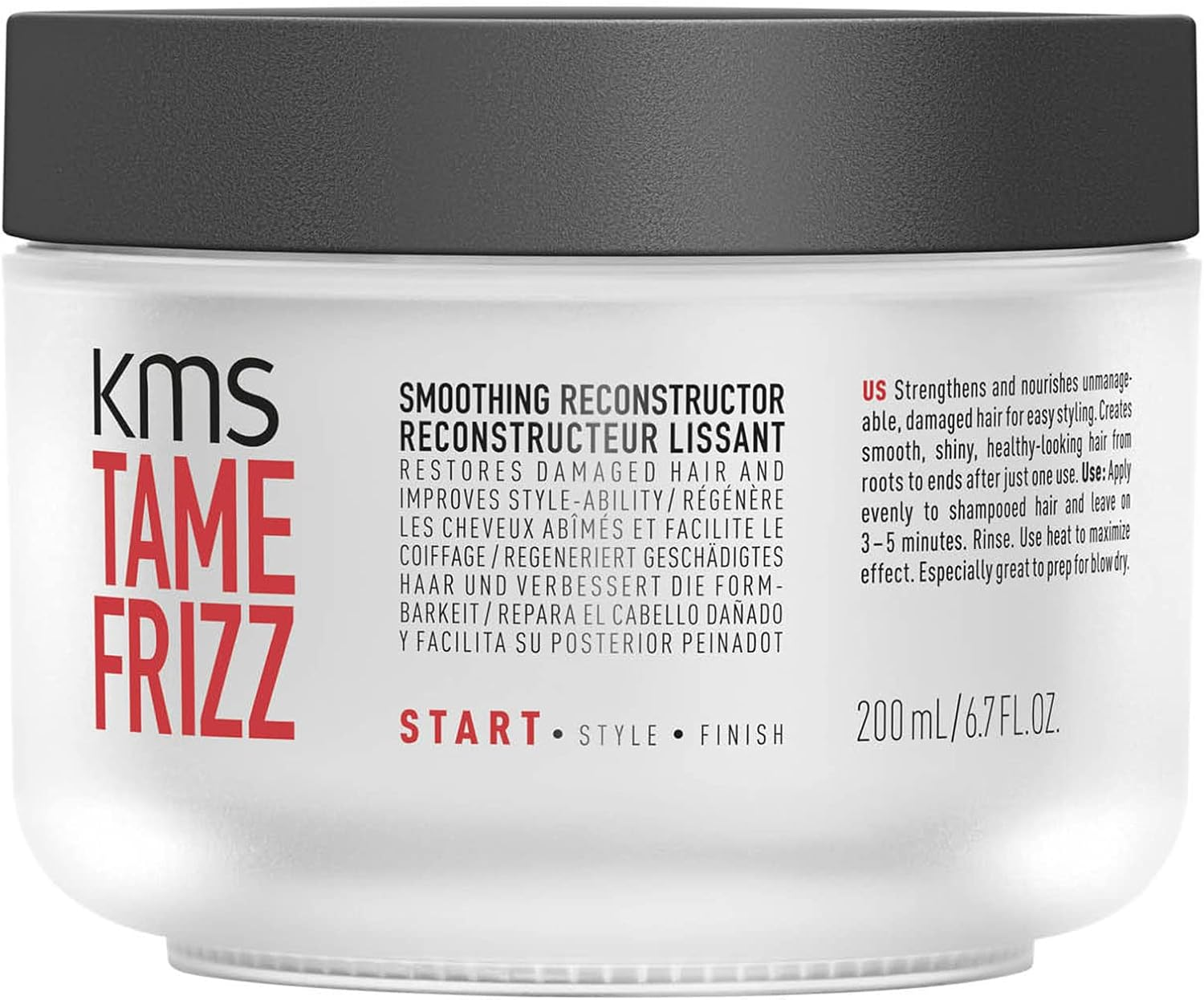 Tame Frizz Smoothing Reconstructor by KMS for Unisex - 6.7 Oz Treatment image number 6