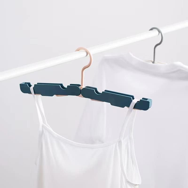 Folding Hanger, Portable Folding Hanger, Space Saving, Easy to Carry, Folding Hanger for Travel and Children'S Clothes (6PCS) image number 3