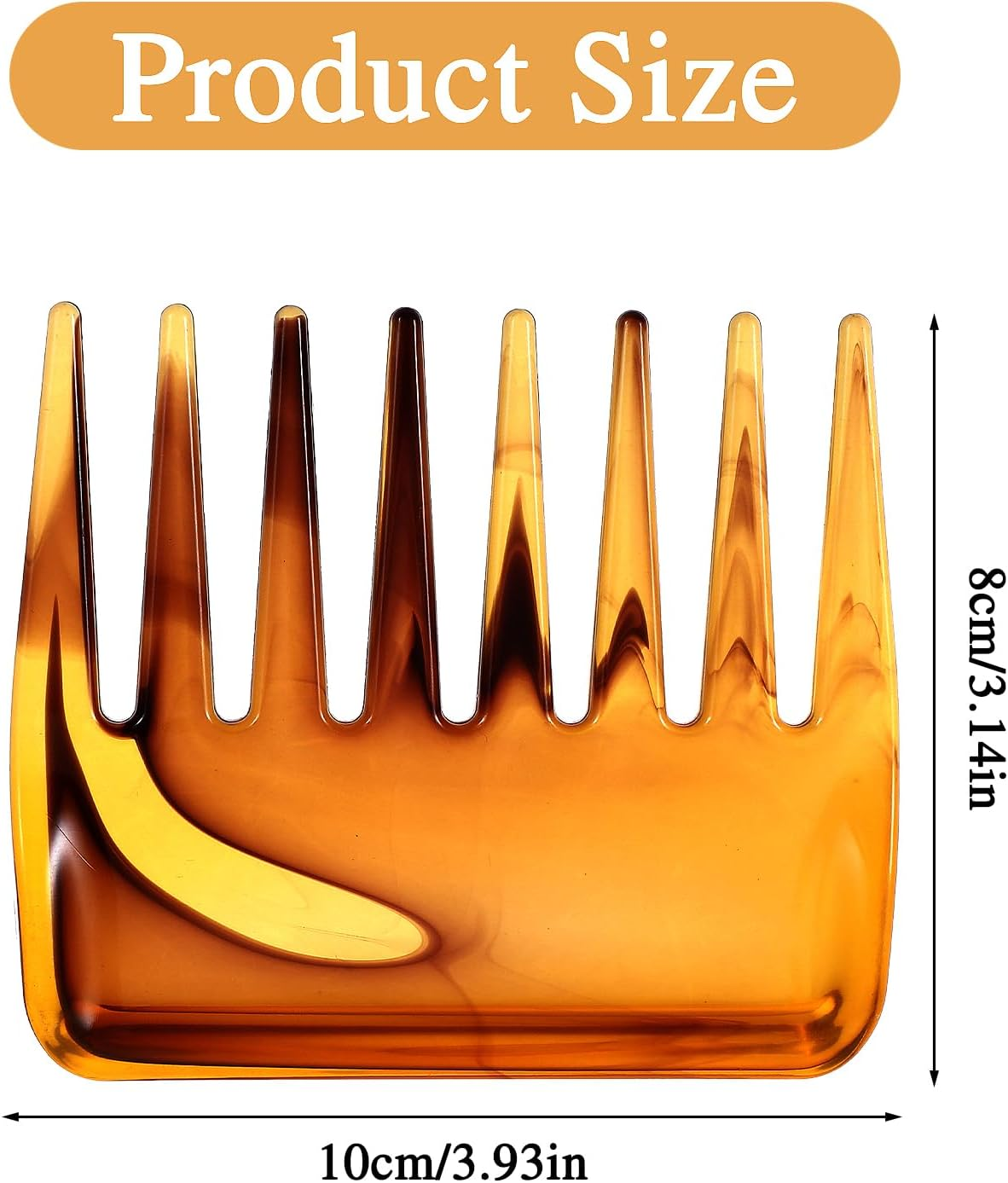 Mini Wide Tooth Comb - Small Pocket Comb for Wet & Dry Long, Curly & Thick Hair image number 3
