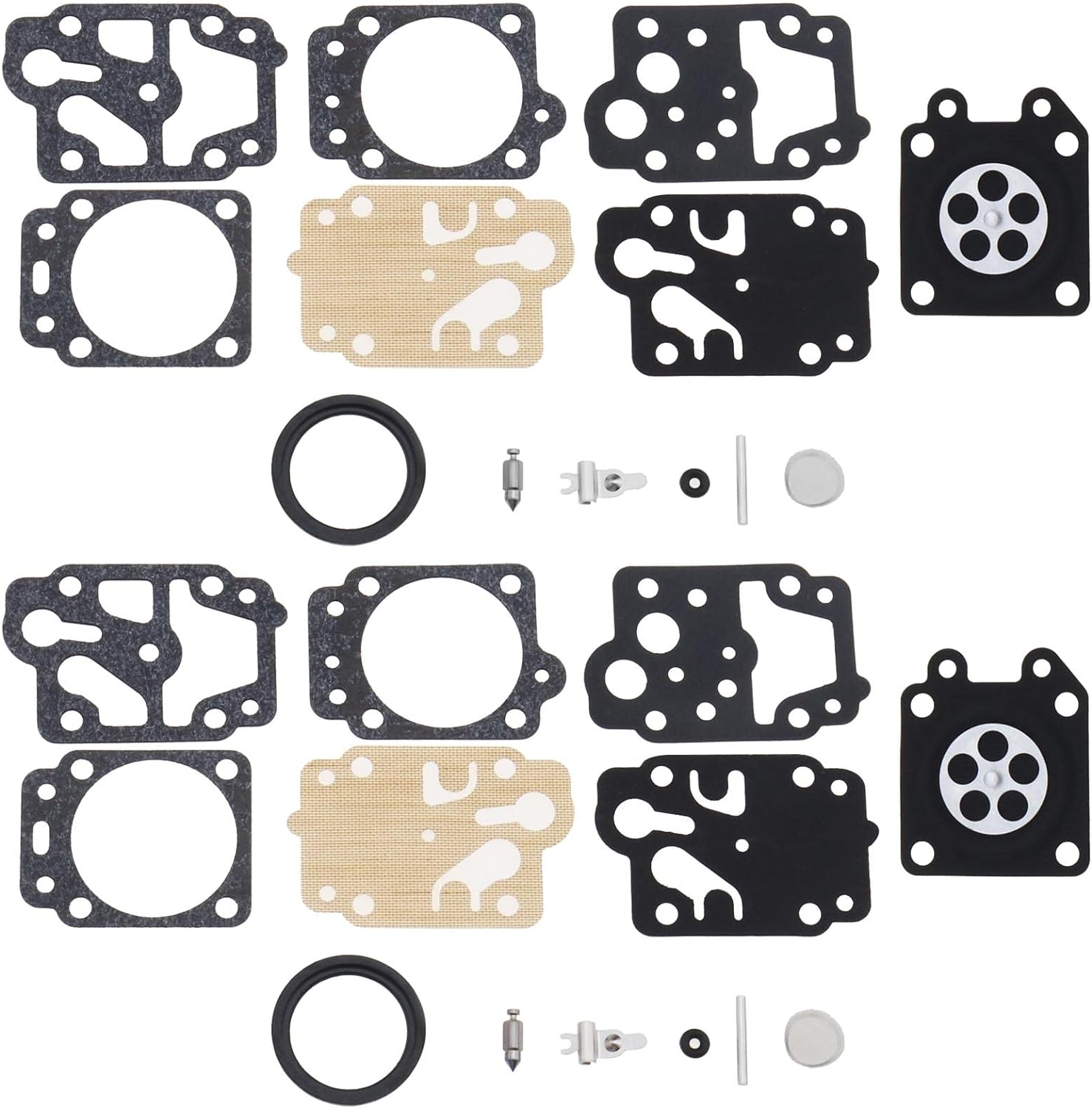 Emsea 2 Sets Carburettor Diaphragm Repair Kit Compatible with Walbro WYJ Series Compatible with HONDA GX25 GX35 HHB25 HHH25 Chainsaw Replaces K20-WYJ image number 6