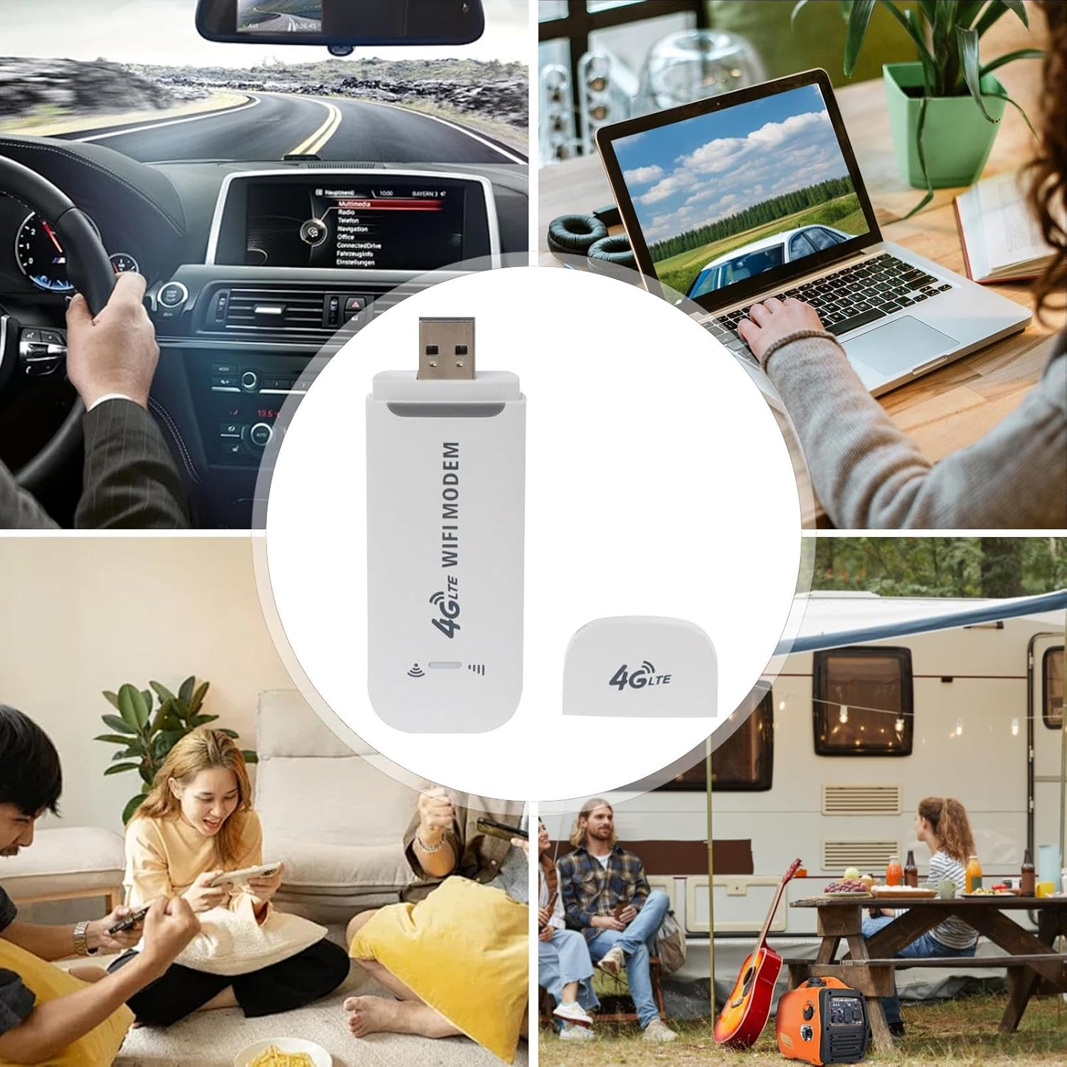 4G USB Dongle | Multifunctional Portable Wifi Device Mobile Internet Device,Practical Wifi Dongle Wireless Wifi Adapter for Travel Business Work image number 5