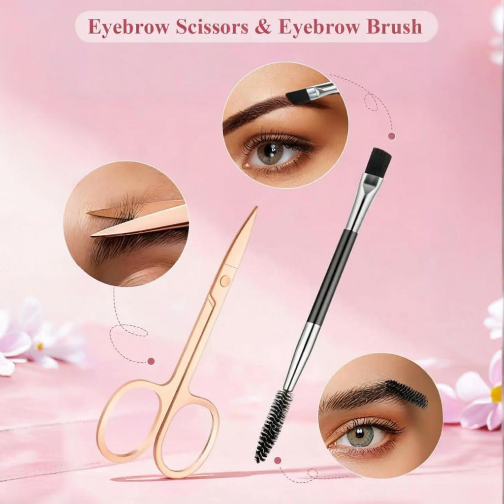 Tweezers, Extra-Thick & Professional 6-Piece Stainless Steel Set for Ingrown Hair, Splinter, Eyebrow & Facial Hair Removal - Precision Grip Tools for Women & Men image number 3