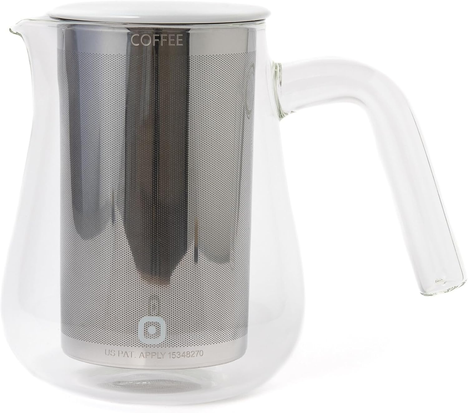 Carl Henkel Arca X-Tract Glass Coffee Pot with Filter 1.0 L Coffee Maker for 4-5 Cups Coffee Maker with Coffee Filter Stainless Steel That Keeps Warm Coffee Maker Cold Brew Coffee Maker