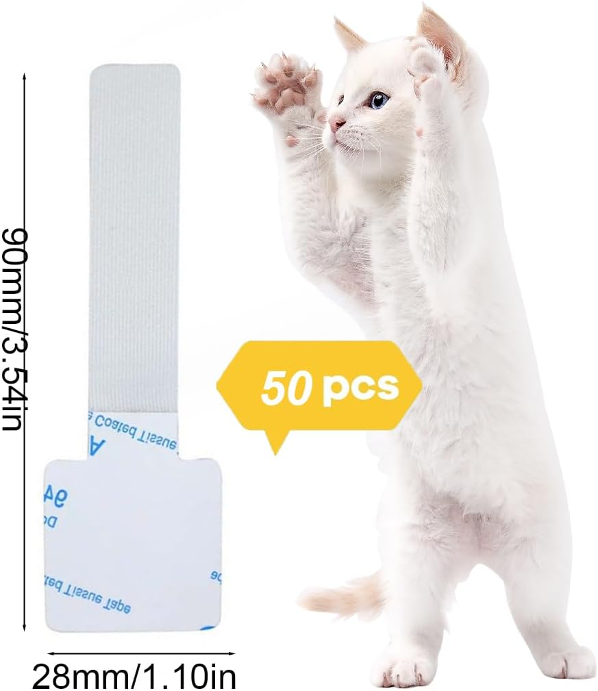 Weddhuis 50 Piece Outdoor Adhesive Hooks, Suitable for Cat Net Balcony, Cat Net for Balcony, No Drilling, Cat Net No Drilling, Cat Protection Net image number 2