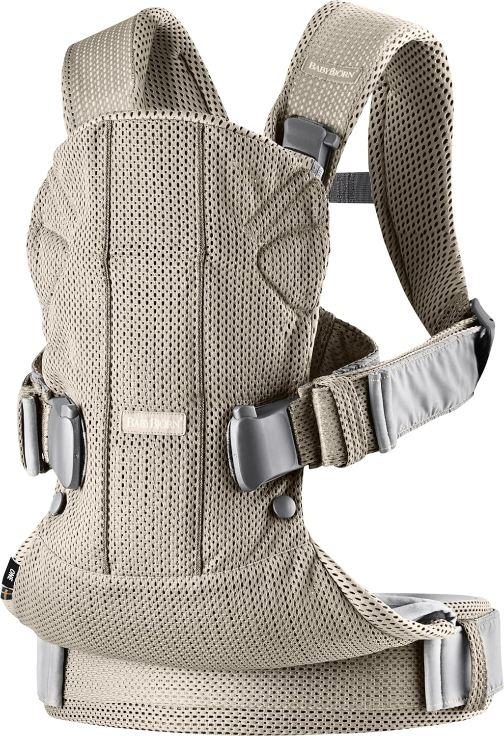 Babybj&ouml;rn Baby Carrier One Air, 3D Mesh, Grey Beige - Grey Beige image number 3