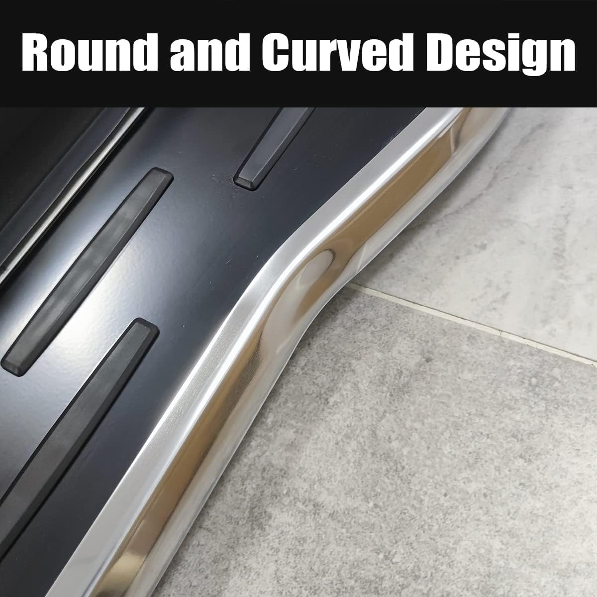 2Pcs Running Boards Fits for VW Volkswagen Touareg 2019-2023 Side Steps Nerfbars(With Brackets) image number 5