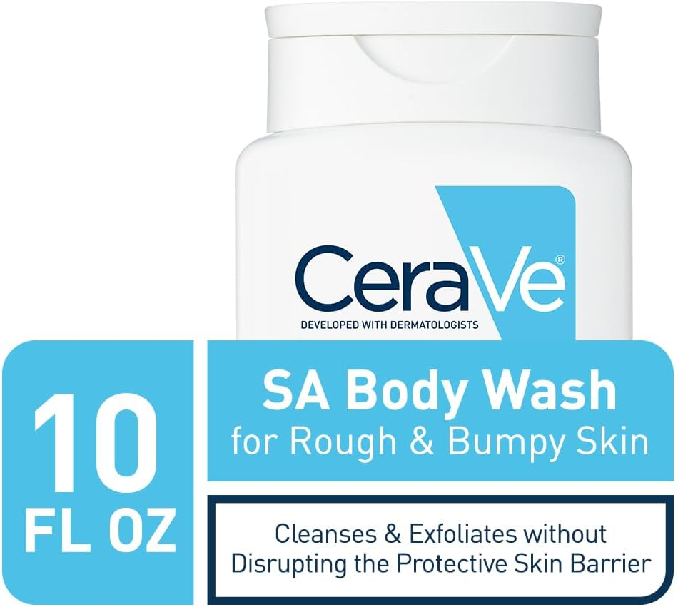 Cerave Body Wash with Salicylic Acid | Fragrance Free Body Wash to Exfoliate Rough and Bumpy Skin | Allergy Tested | 10 Ounce image number 4