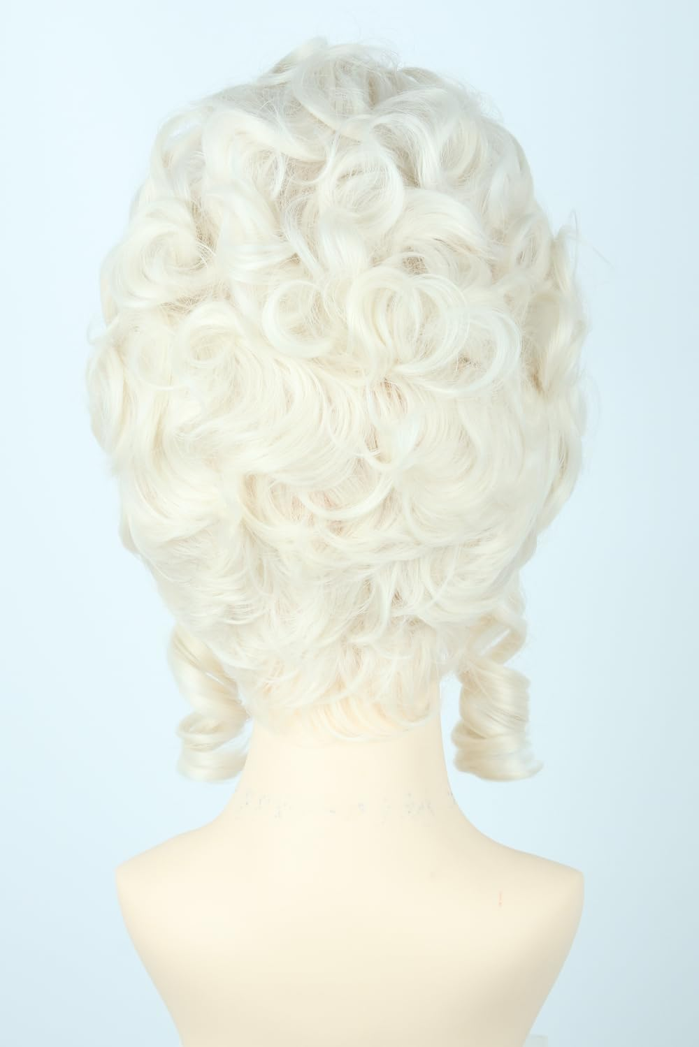 Beige 18Th Century Queen Wig Honeycomb Wig Curly Retro Wigs Halloween Cosplay Costume Wigs image number 5