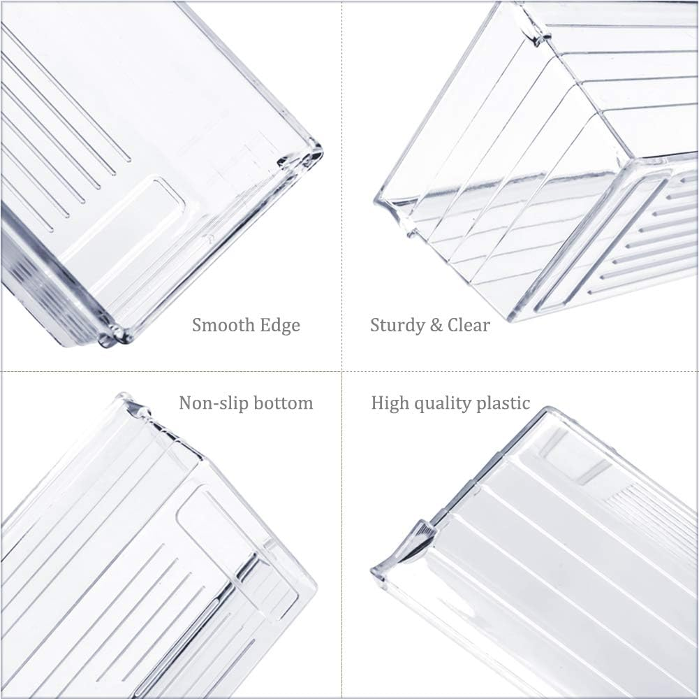 Grace Store 15 PCS Clear Plastic Drawer Organizer Tray for Makeup, Kitchen Utensils, Jewelries, and Gadgets image number 4