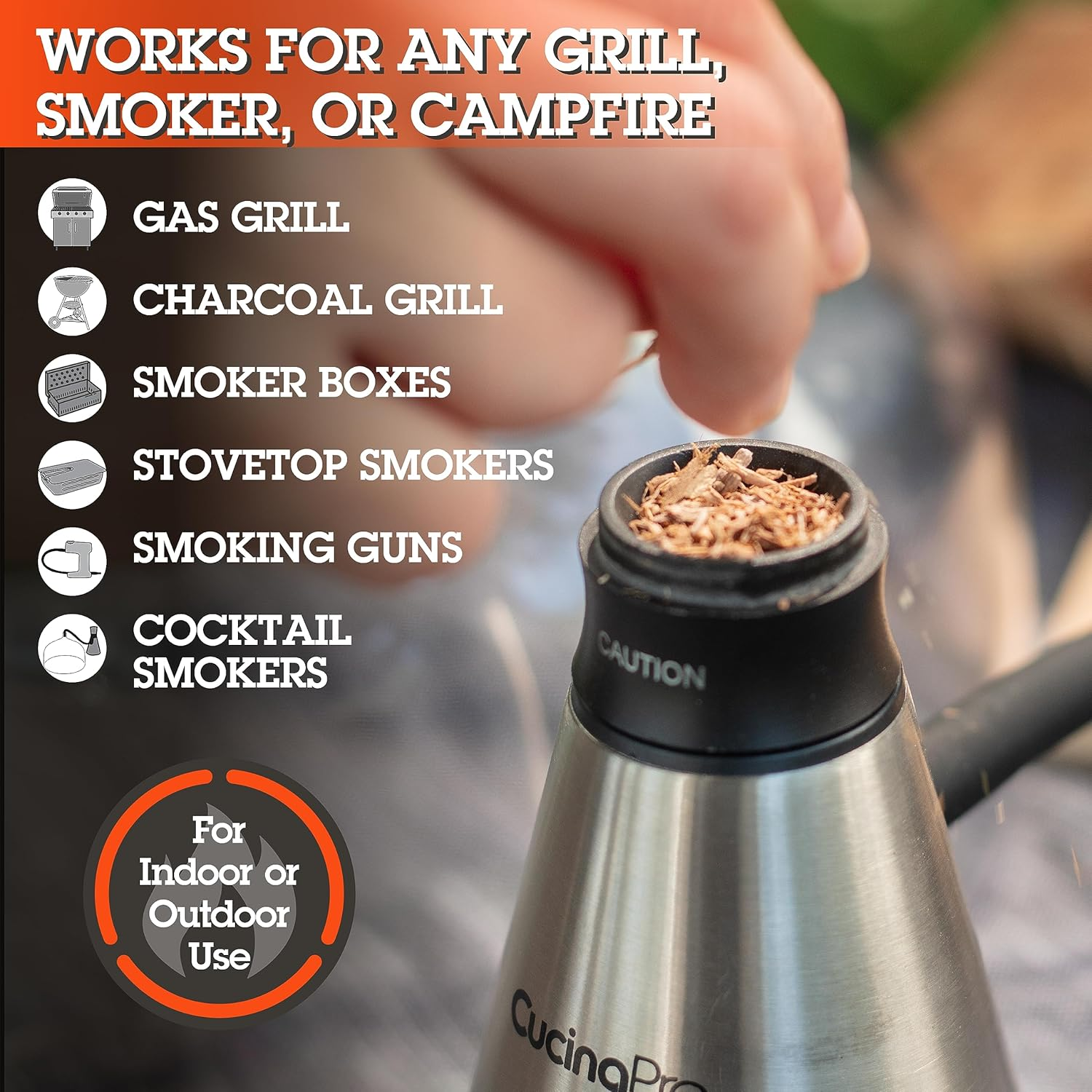 Pecan Wood Smoking Chips - 1 Pint of Fine Wood Chips for Smokers - 100% Natural image number 2