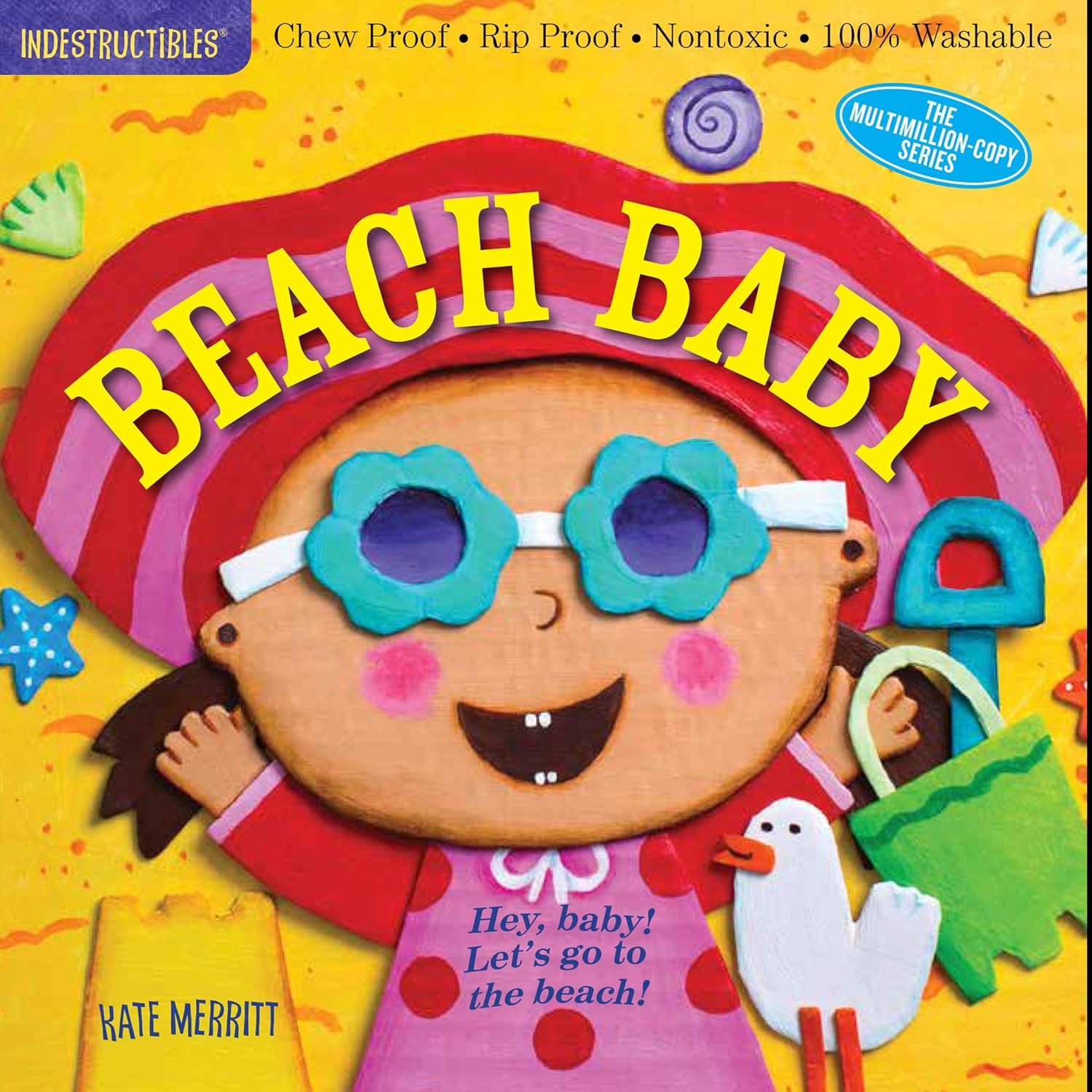 Indestructibles: Beach Baby: Chew Proof Rip Proof Nontoxic 100% Washable (Book for Babies, Newborn Books, Safe to Chew) image number 1