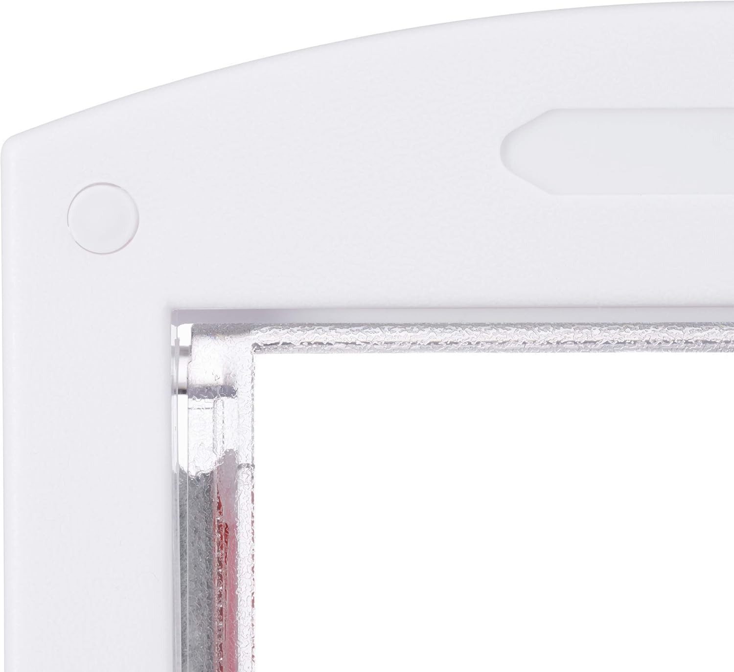 Relaxdays Relaxdays Pet Door, 4-Way Flap for Cats & Small Dogs, Magnetic, Lockable, H X D 22X20 Cm, White, One Size image number 5