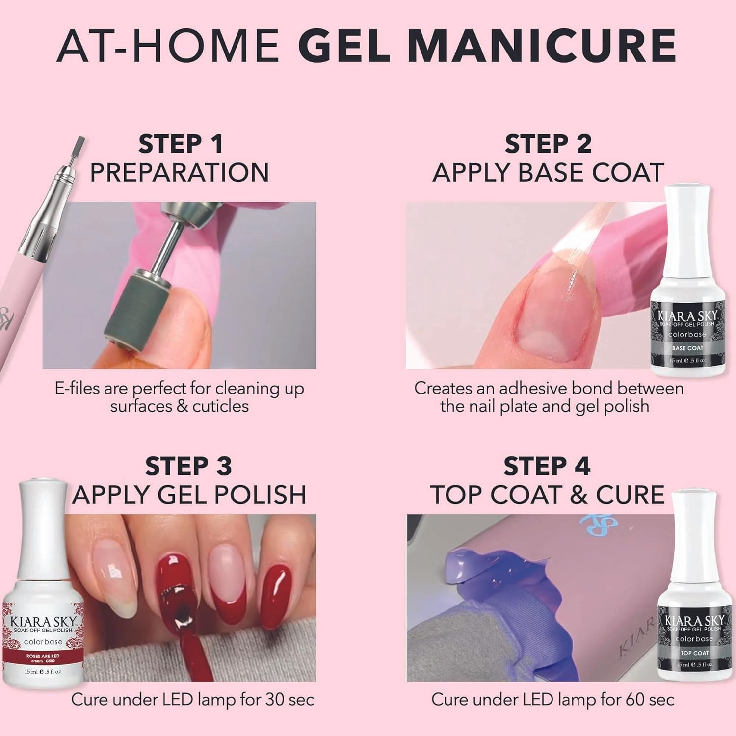 Kiara Sky Soak-Off Gel Polish, G608 Taup-Less, 15 Ml - G569 Femme Fatale image number 3