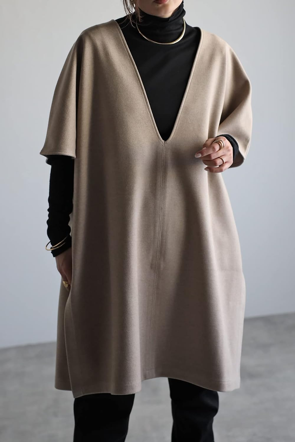 Bonjour Sagan 22-000141#01/F Women'S Tunic, Beige, One Size Fits Most, Beige image number 6