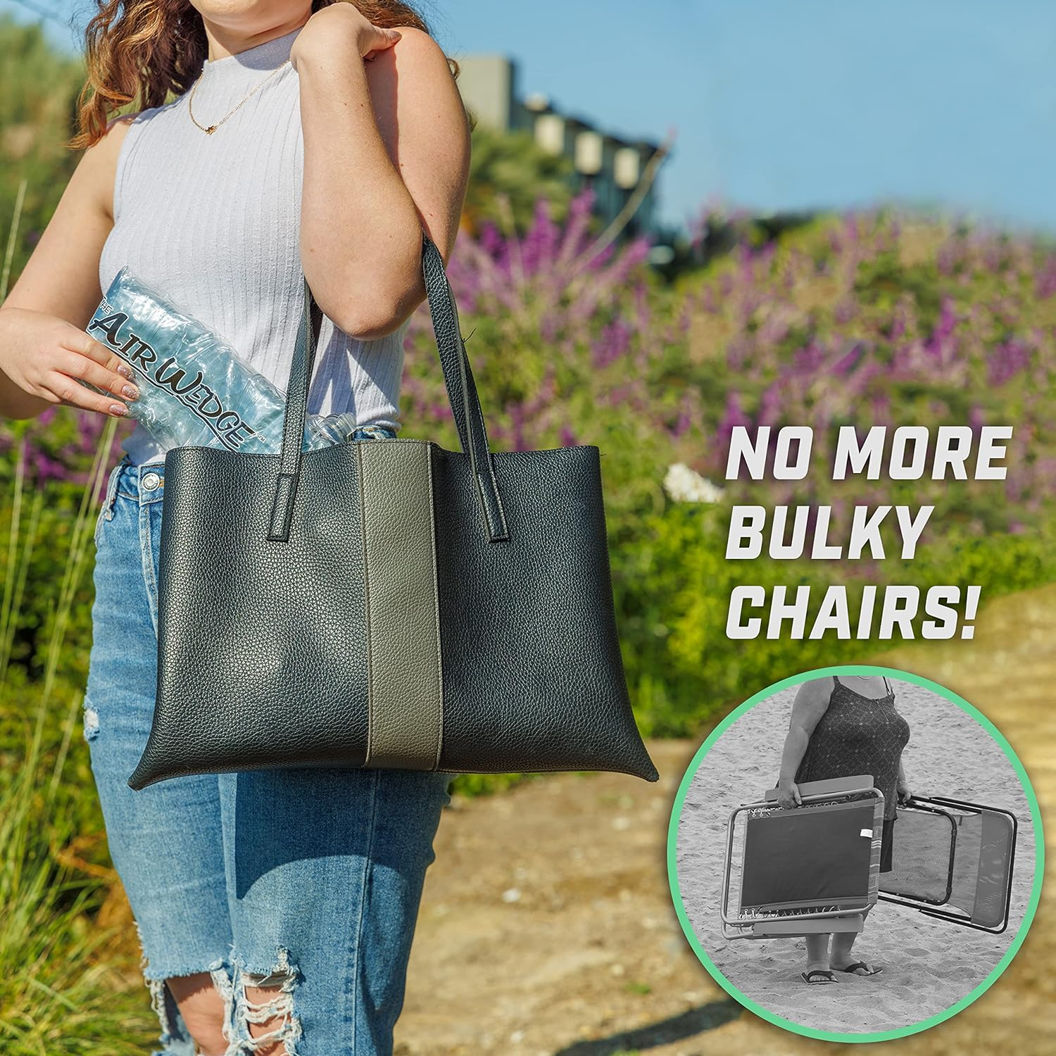 Gofloat Aw-02 Airwedge Inflatable Beach Chair image number 2