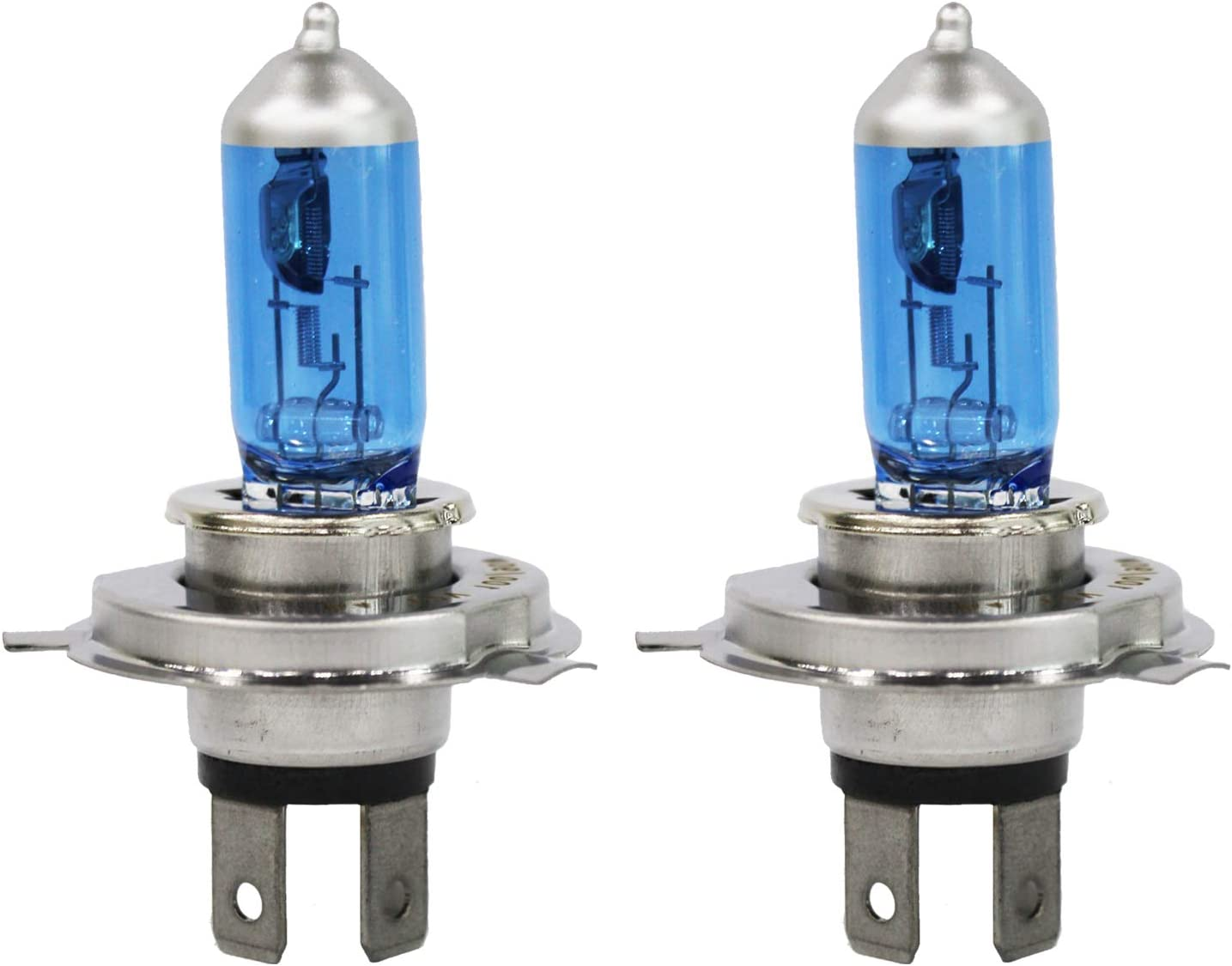 2Pieces H4 Headlight Bulb 12 V 100 W, Super White Halogen Lamp 5000 K &hellip; (H4 100W)