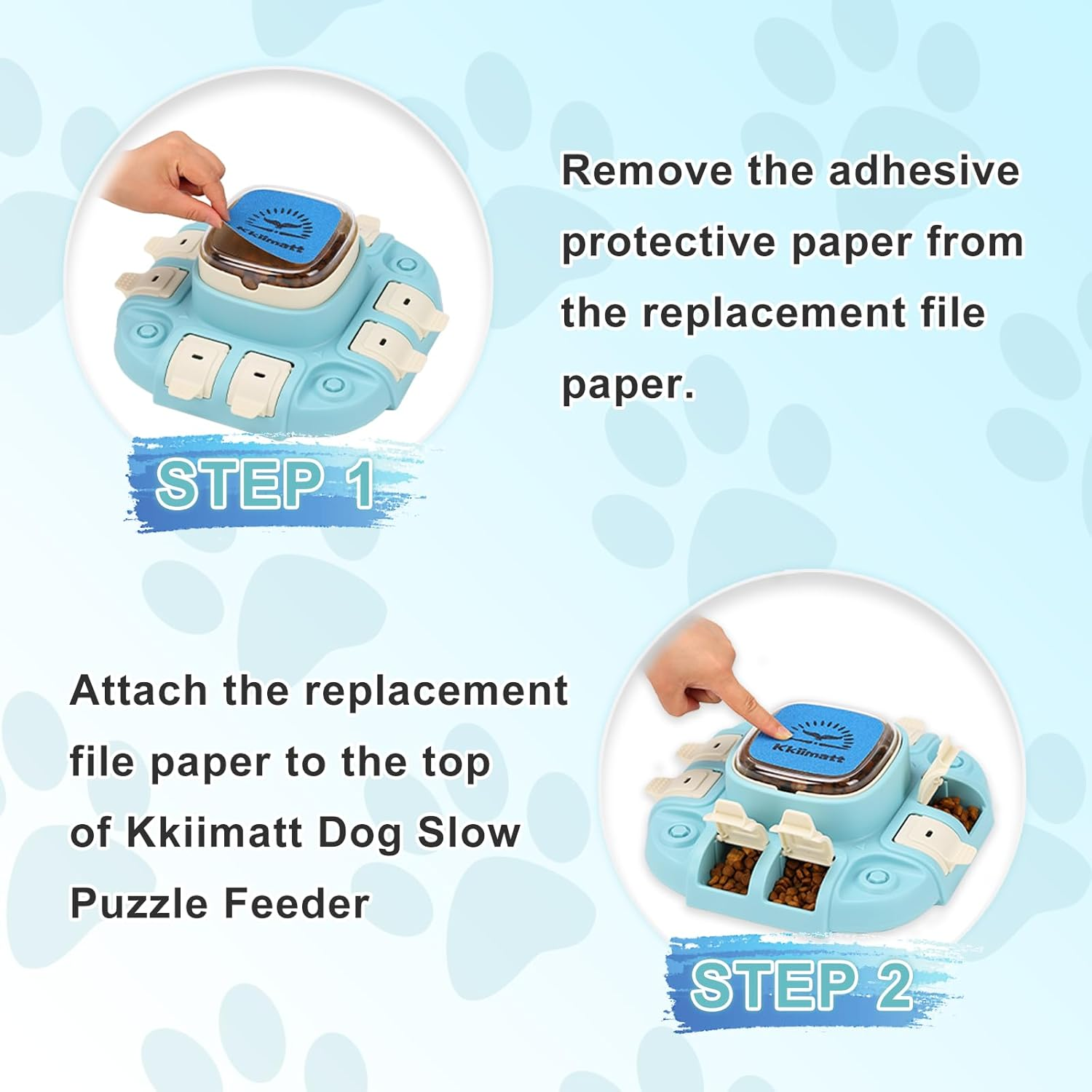 Dog Nail File Enrichment Toy, Slow/Interactive Feeder, Replacement Scratching Pad Refills, Nail Sandpaper on Treat Dispenser Puzzle, Pet Nail File Paper with Scratching Mat for Dogs image number 2