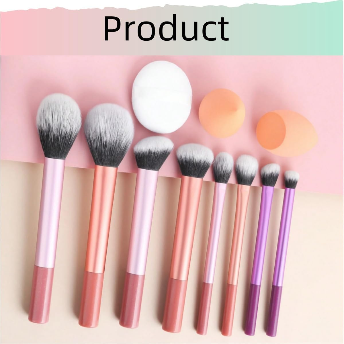 HIDOSNG Makeup Brush Set -8-In-1 Brushes: Eye Makeup Brushes、Foundation Brush、 Concealer Brush、 Blusher Brush Premium Synthetic Makeup Brushes Premium Brush Kit (11PCS) image number 2