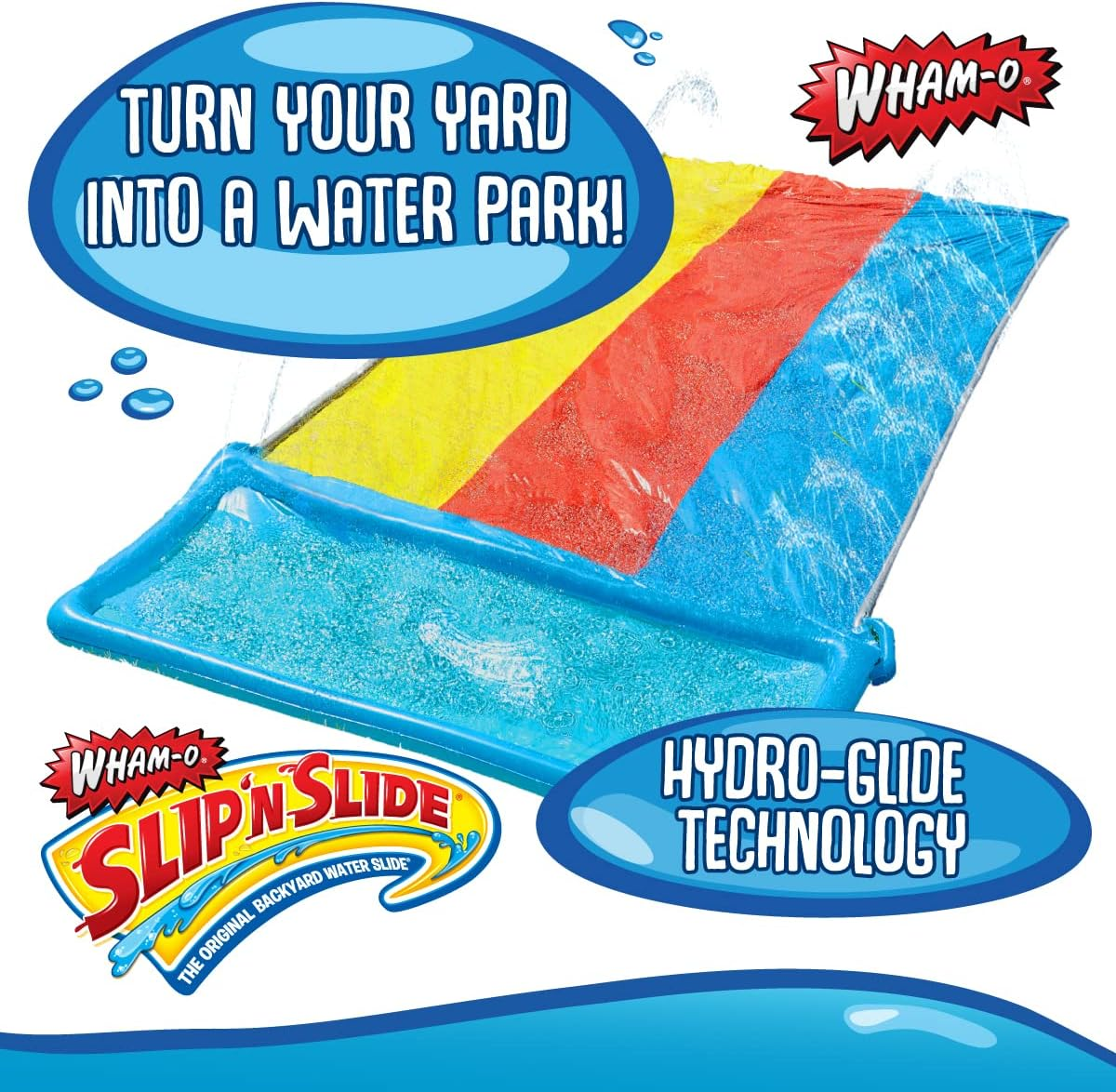 Whamo Slip 'N Slide Hydroplane Triple XL Water Slide for 5+ Years Kids, 18 Feet Size, Multicolor