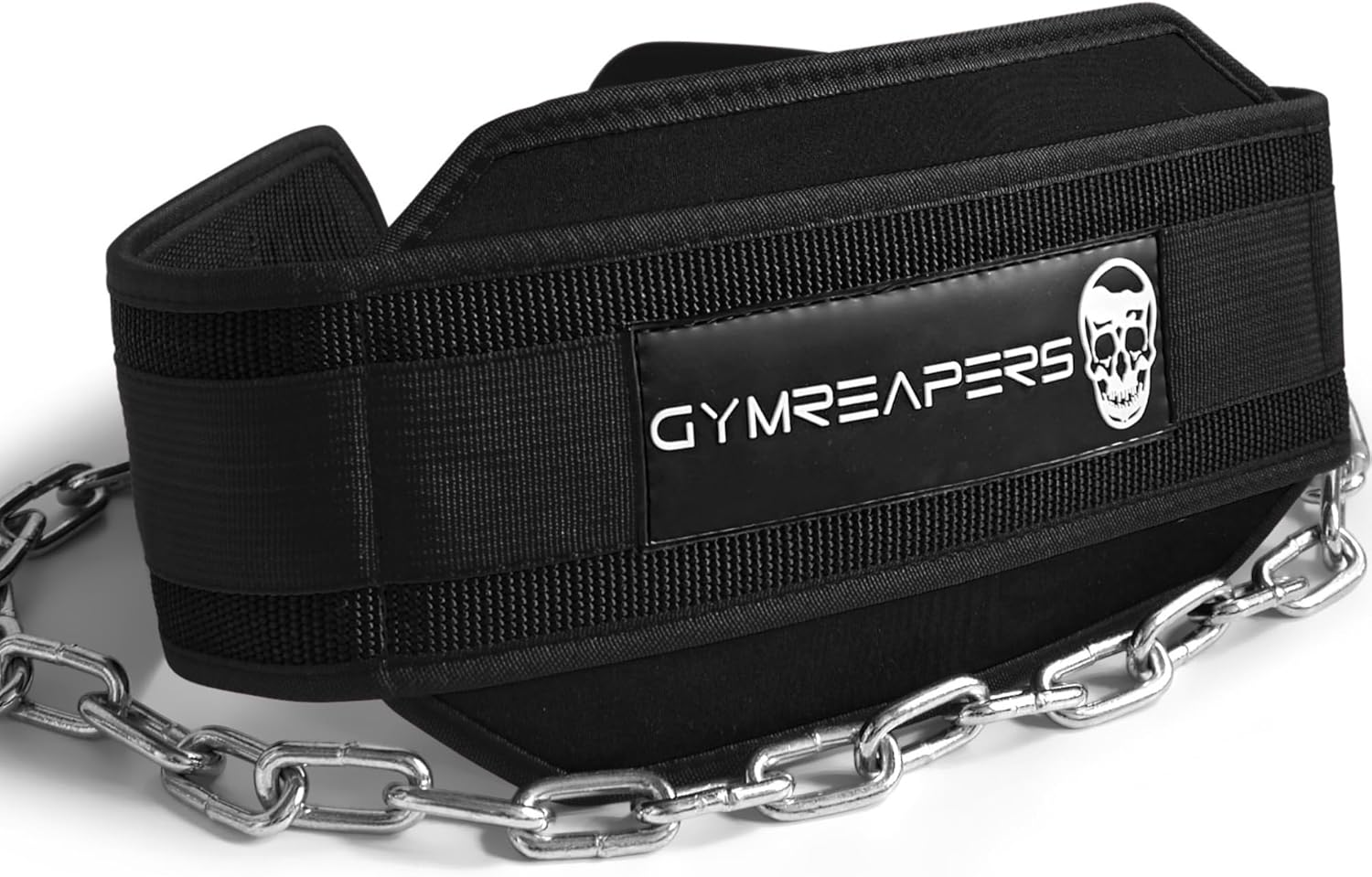 Gymreapers Dip Belt with Chain for Weightlifting, Pull Ups, Dips - Heavy Duty Steel Chain for Added Weight Training image number 6