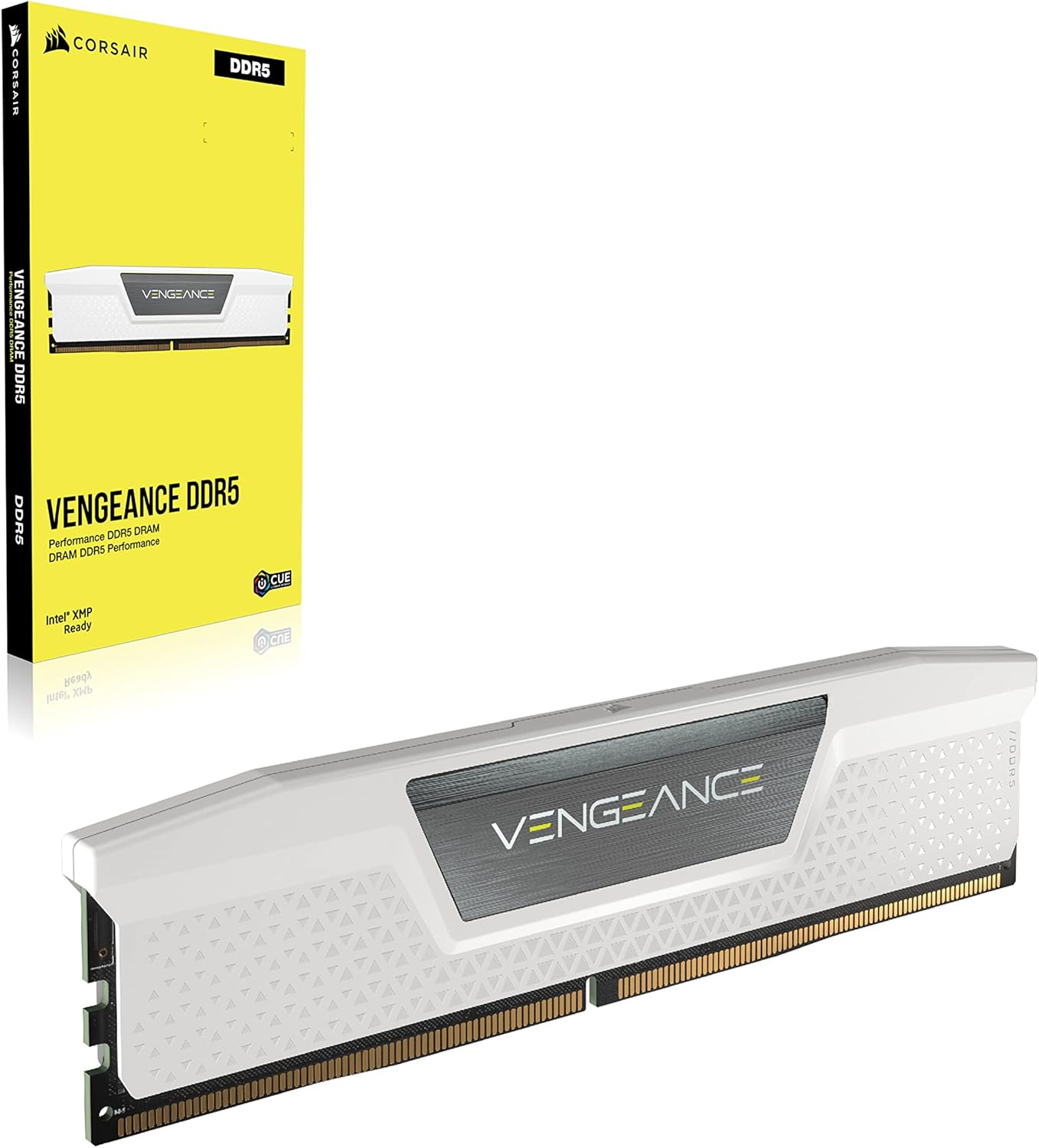 CORSAIR Vengeance DDR5 RAM 32GB (2X16Gb) 6000Mhz CL36 Intel XMP Icue Compatible Computer Memory - White (CMK32GX5M2E6000C36W) image number 2